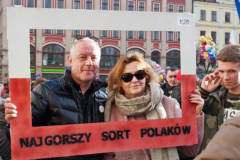 Manifestacja KOD we Wrocławiu 