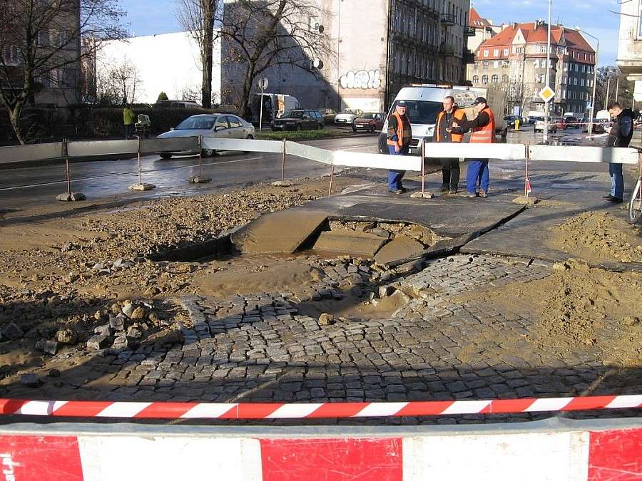 Awaria wodociągowa na ul. Hubskiej