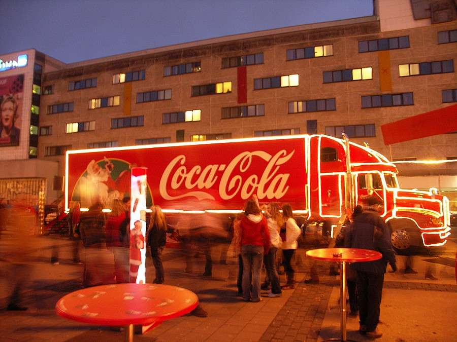 Świąteczna Coca-Cola we Wrocławiu
