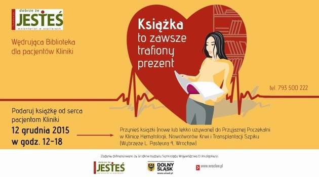 Pomóż zapełnić szpitalną biblioteczkę przed świętami!