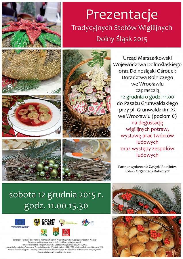 Prezentacje wojewódzkie „Tradycyjnych Stołów Wigilijnych – Dolny Śląsk 2015