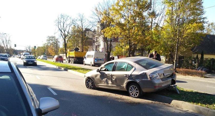 Wypadek na ulicy Wyścigowej