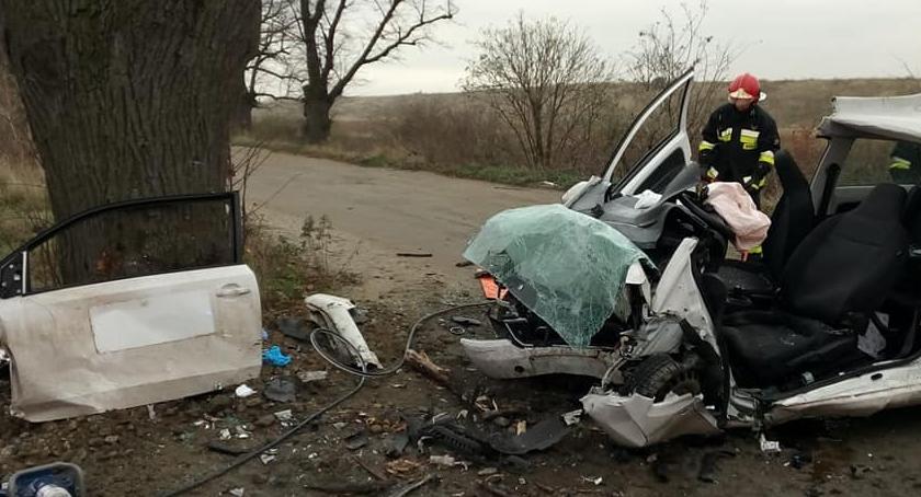 Mężczyzna zginął po uderzeniu w drzewo