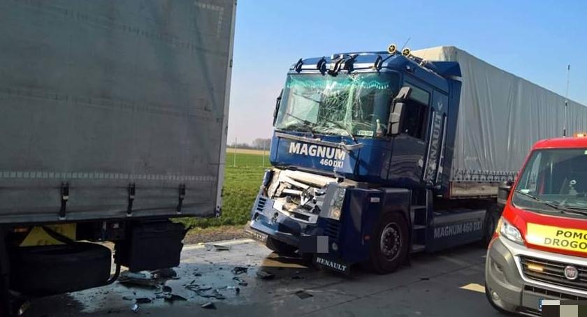 Karambol na autostradzie A 4. Zderzyło się 5 ciężarówek.