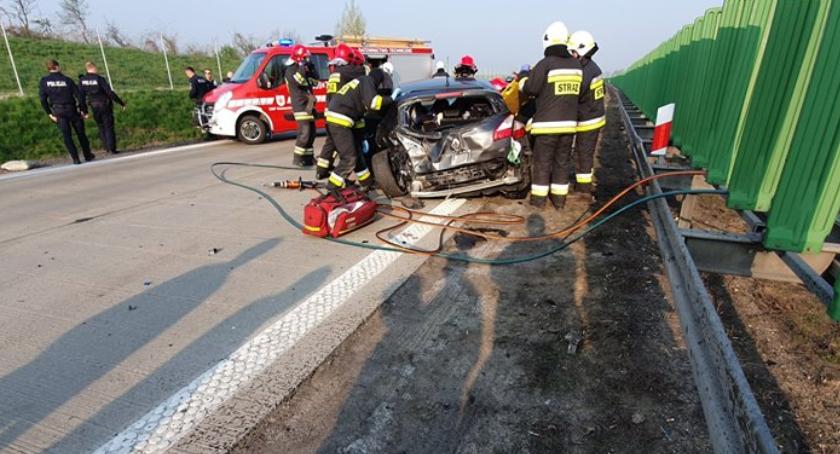 Groźny wypadek na autostradzie A4