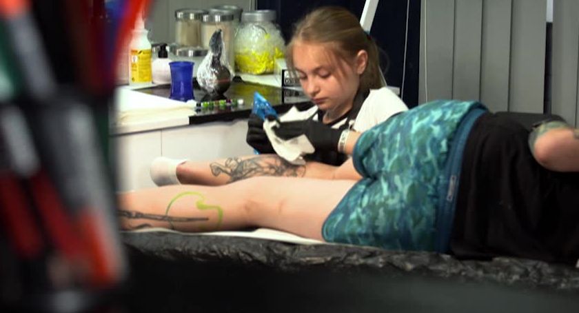 Najmłodsza tatuatorka w Polsce - 11-letnia Nadia Latusek