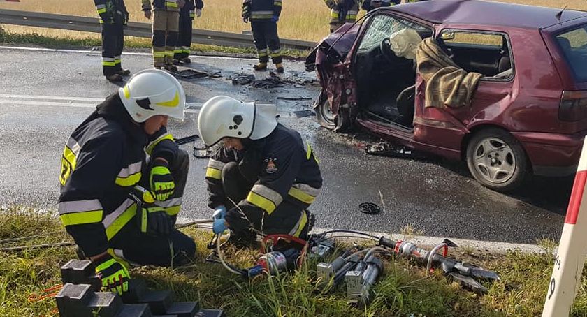 Czołowe zderzenie w Cieszkowie
