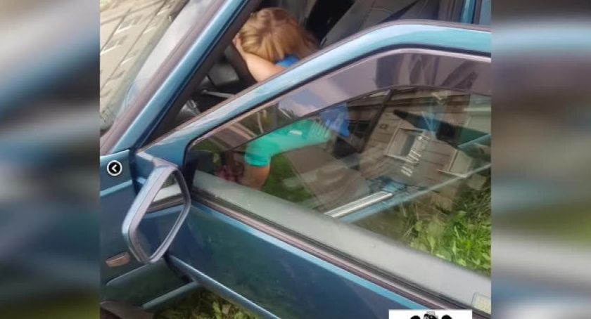Siedmiolatka za kierownicą w Wałbrzychu. Przejechała 100 metrów (video)