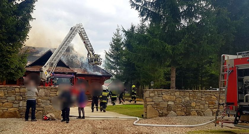 Pożar domu jednorodzinnego pod Wrocławiem