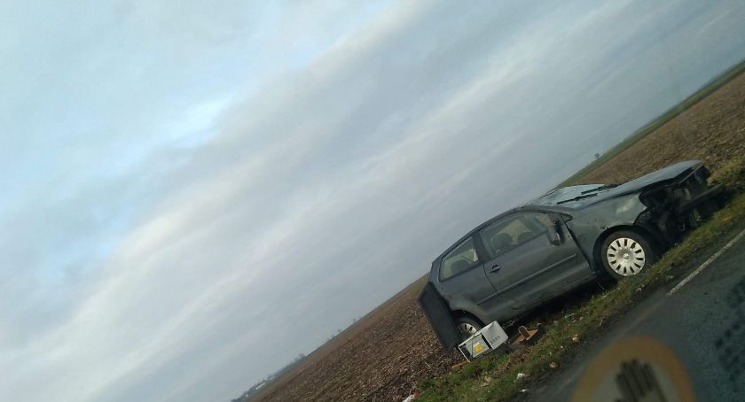 Dachowanie na trasie Strzelin-Oława w Brożcu