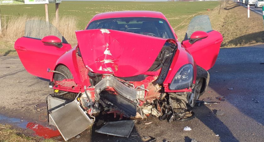 Porsche poszło w pole