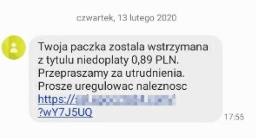Dostałeś SMS z prośbą o dopłatę za przesyłkę? Uważaj to może być oszustwo!