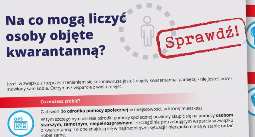 Pomoc osobom w kwarantannie