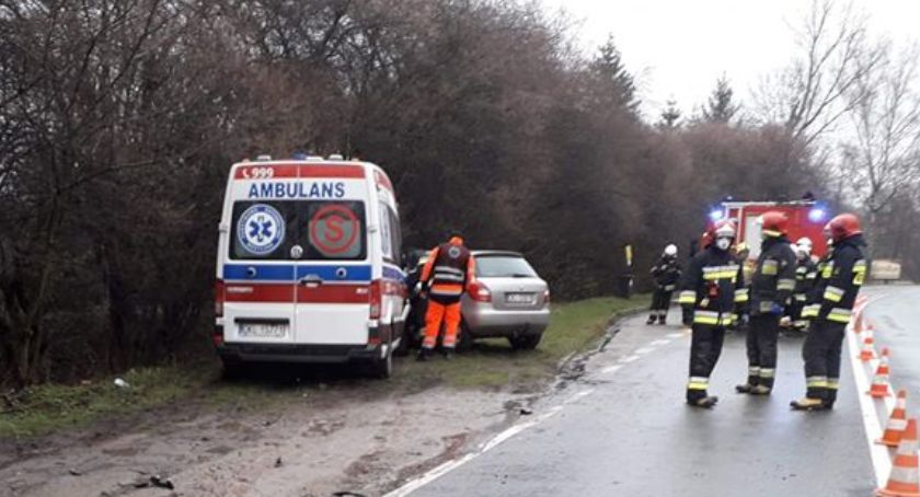 Wypadek z udziałem karetki