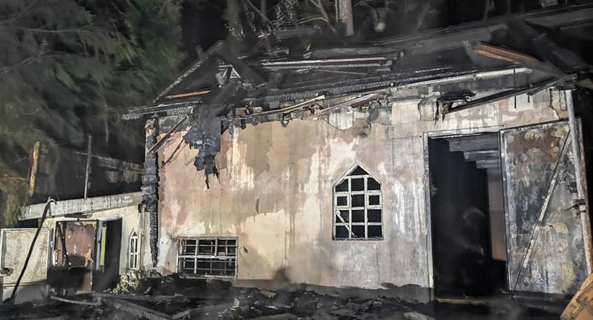 Tragiczny pożar altany. Zginęła jedna osoba.