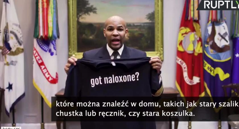 Prosty sposób na zrobienie maseczki w domu. Prezentacja Naczelnego Lekarza USA