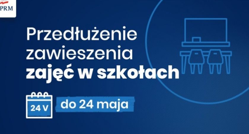 Szkoły zamknięte do 24 maja
