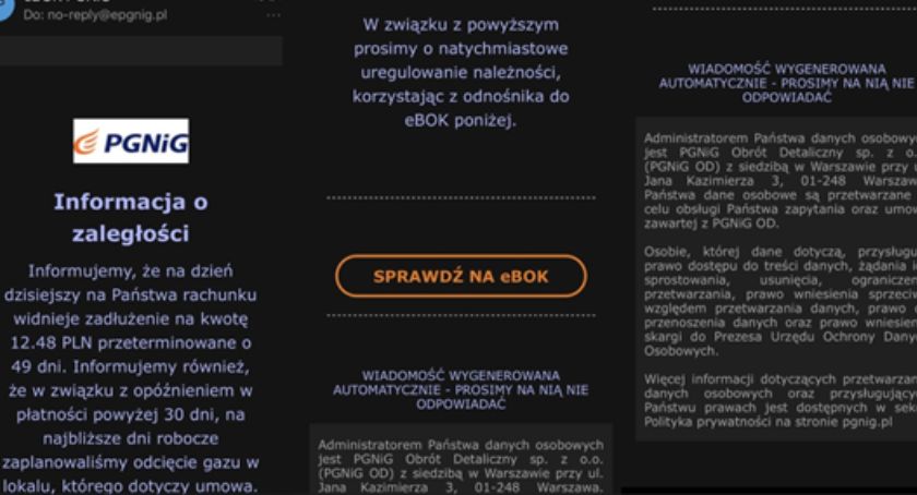 Uwaga na fałszywe smsy! PGNiG ponownie ostrzega klientów!