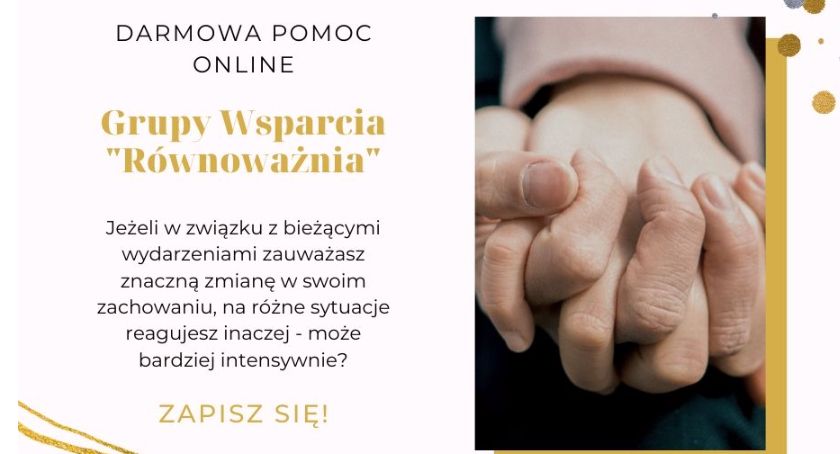 Darmowe wsparcie psychologiczne w ramach grup wsparcia „Równoważnia”