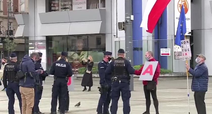 Protesty we Wrocławiu i Katowicach przeciwko organizacji wyborów 10 maja