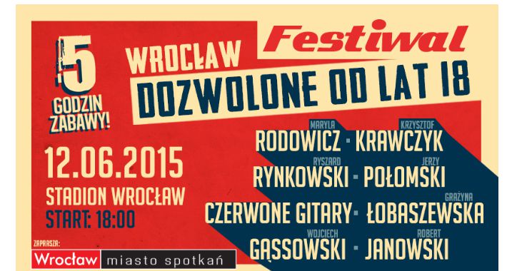 Dozwolone od lat 18 na wrocławskim stadionie