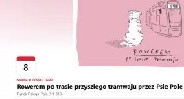 Rowerem po trasie przyszłego tramwaju. Ruszają konsultacje społeczne dotyczących trasy tramwajowej na Psim Polu