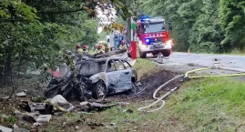 Koszmarny poranek pod Oleśnicą. Subaru rozbiło się o…