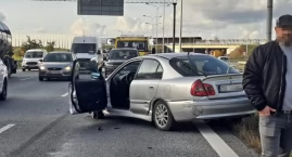 Kolizja na łączniku AOW z S5 w kierunku Poznania. Na…