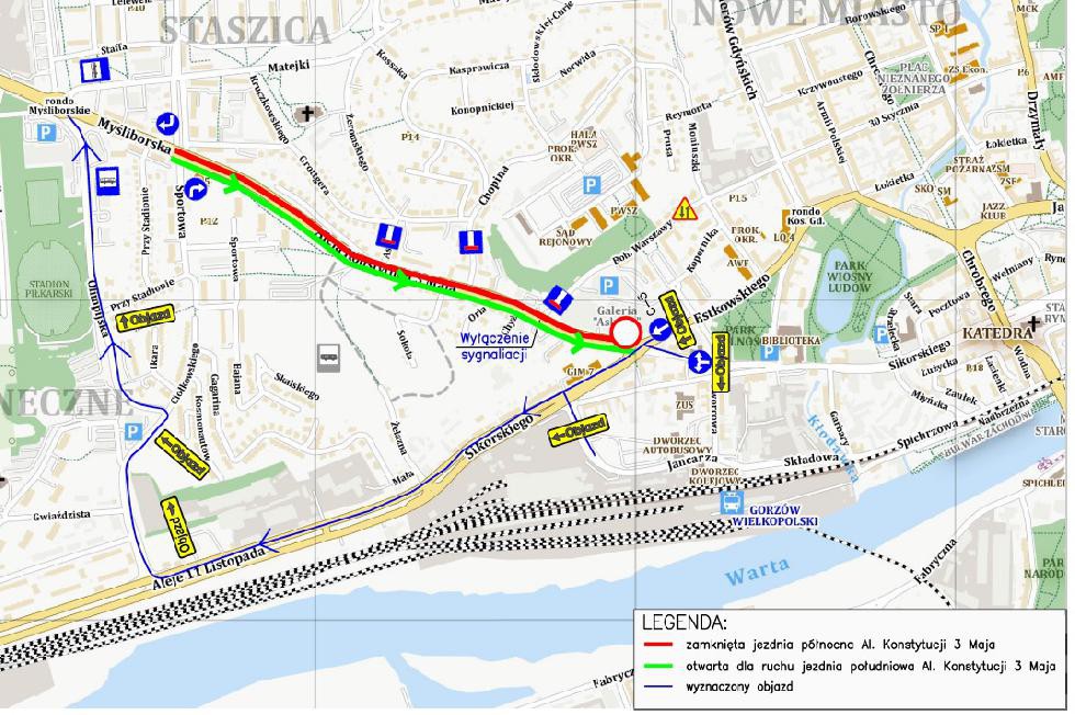 Ruszył kolejny etap remontu al. Konstytucji 3 Maja