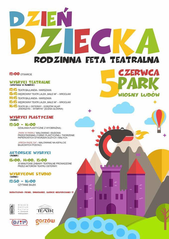 5 czerwca w parku Wiosny Ludów - rodzinna feta teatralna
