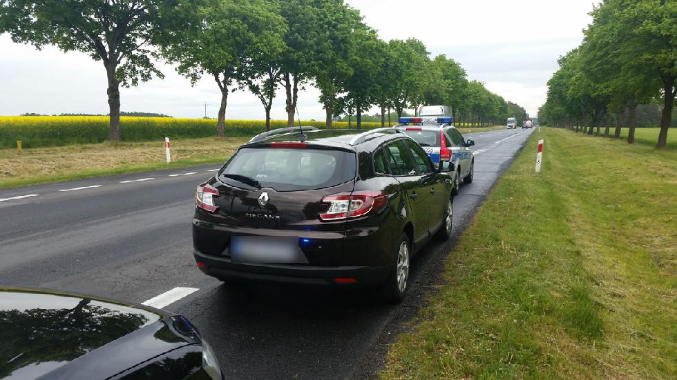 Odzyskano skradzione auto na „TRASIE E-30”