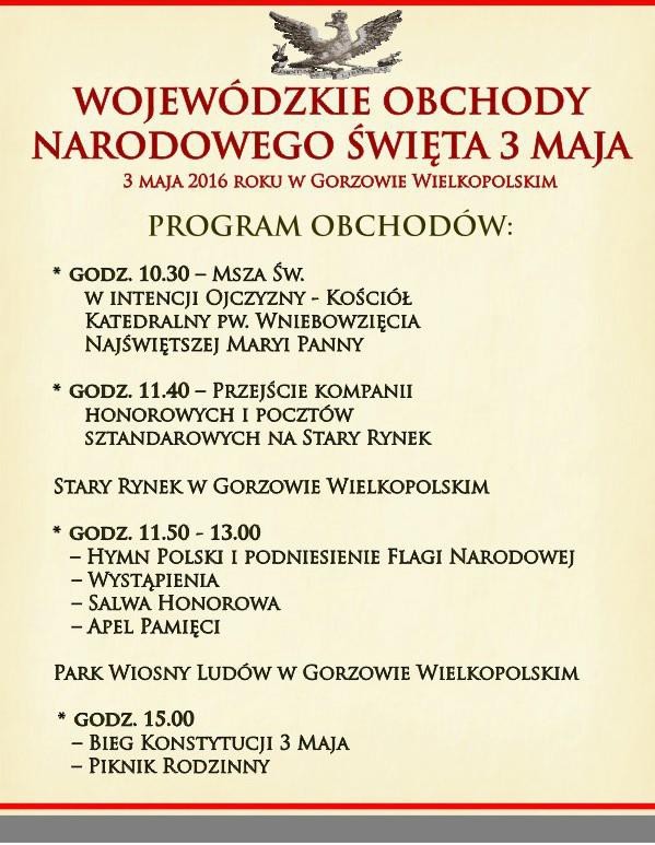 Obchody Narodowego Święta 3 Maja