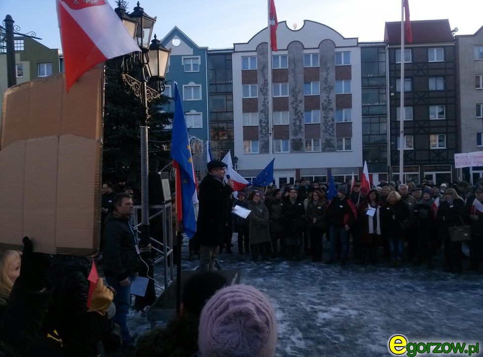 KOD po raz kolejny manifestował w Gorzowie