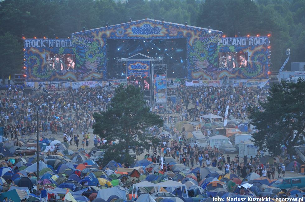 Diler wpadł na woodstockowym polu