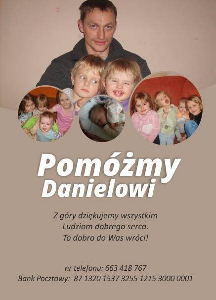 Pomóżmy rodzinie pana Daniela - ojcu pięciorga dzieci