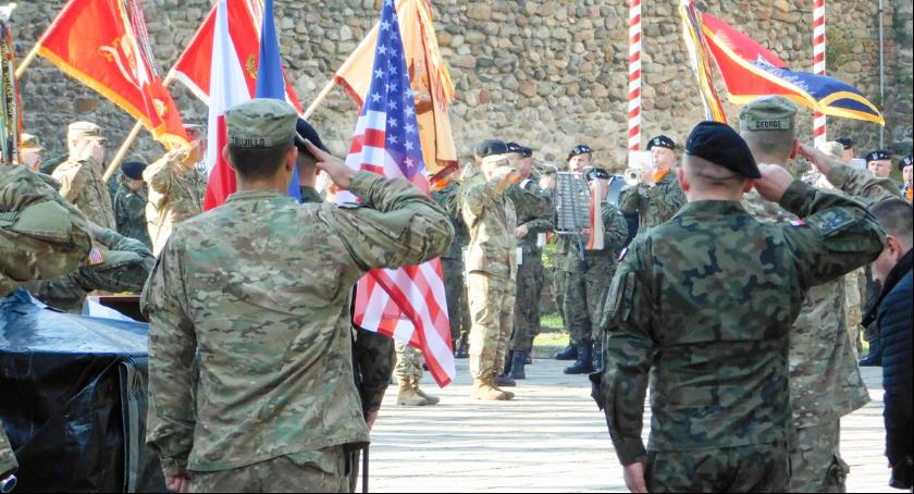 Lubuska Policja zabezpieczała powitanie nowych żołnierzy USA w Polsce