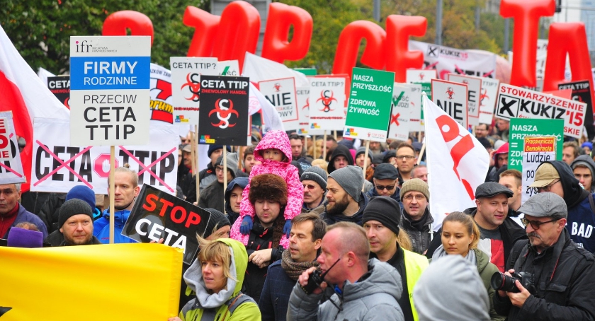Manifestacja przeciwko CETA i TTIP