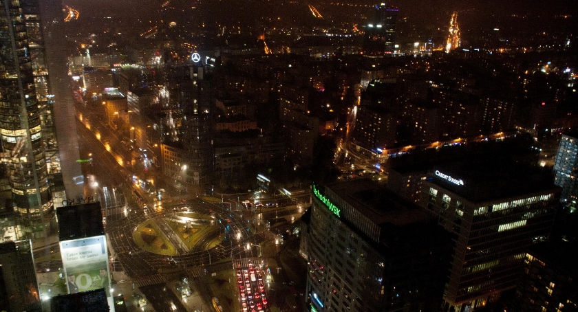 Panorama Warszawy z wieżowca Q22