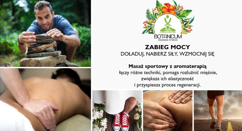 Masaż sportowy Botanicum studio masażu