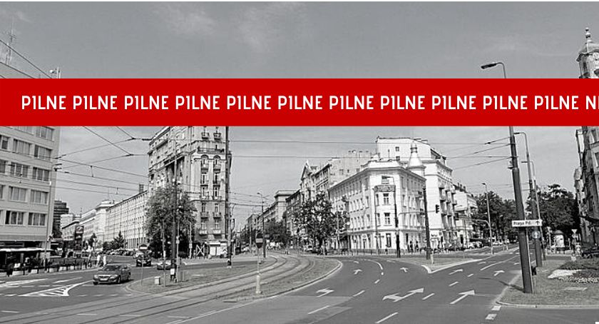 Wypadek na placu Unii Lubelskiej: Auto SOP zderzyło się z tramwajem