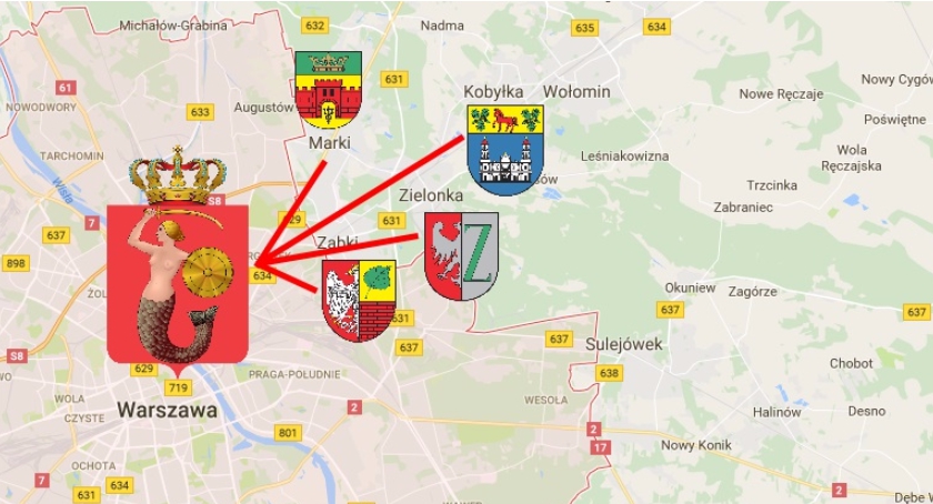 Nieoficjalnie: Część powiatu wołomińskiego zostanie przyłączone do Warszawy