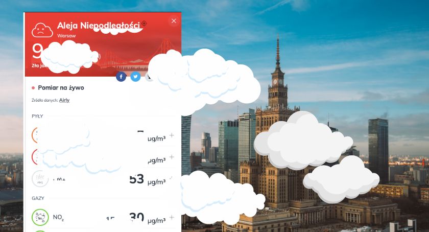 Alert smogowy w Warszawie: poziom zanieczyszczenia powietrza 27 marca