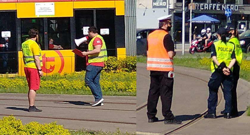 Protest statystów w Warszawie. Zablokowane rondo ONZ