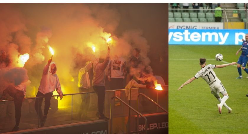 Mecz Legii przyniósł płomienne rezultaty. Odpalili race i rzucali w policjantów
