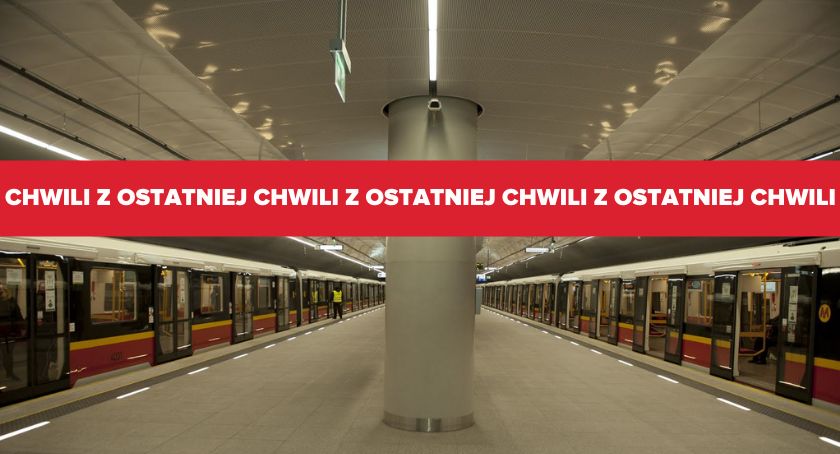UWAGA: Dym w pociągu metra linii M1. Dziesięć stacji wyłączono z ruchu 