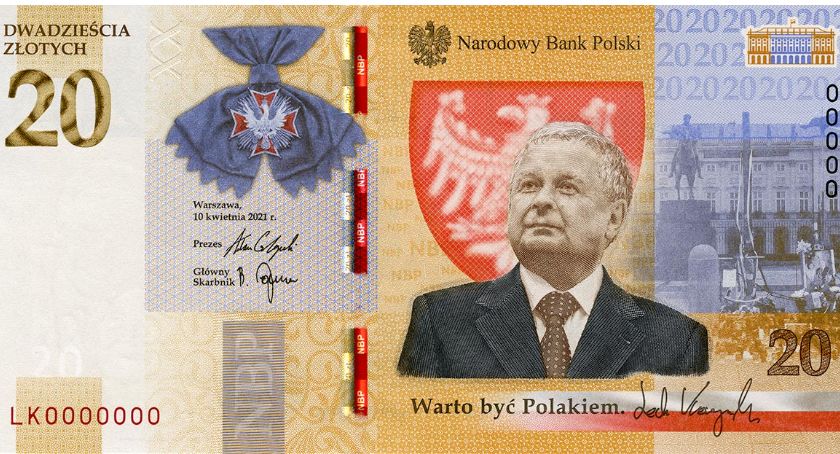 Banknot z Lechem Kaczyńskim od dzisiaj w obiegu