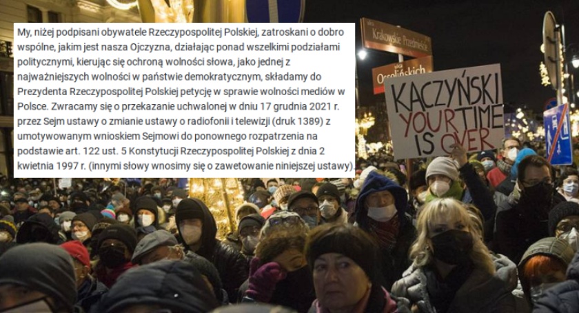 Obywatele chcą wolności mediów [PETYCJA]