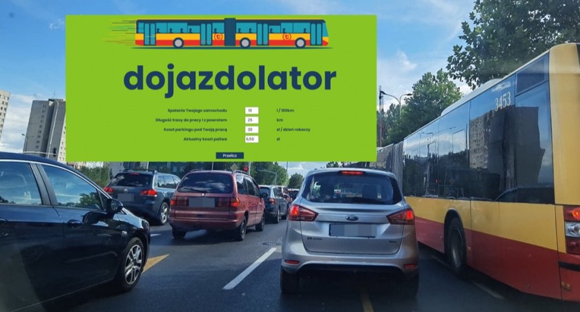 Nowość od WTP: dojazdolator. Liczymy koszty dojazdów do pracy - samochód kontra komunikacja