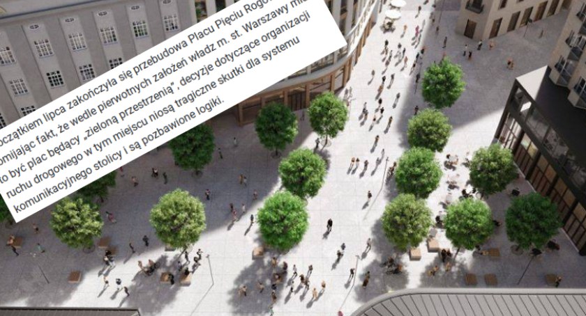 Plac Pięciu Rogów: chcą przywrócenia ruchu i przejezdności [PETYCJA]