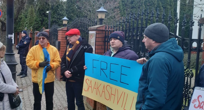 W obronie byłego prezydenta Michaiła Saakaszwili [ZDJĘCIA]